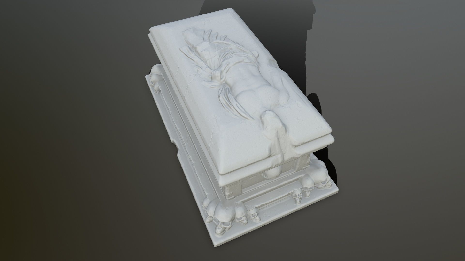 tomb print casket 3D print model_12