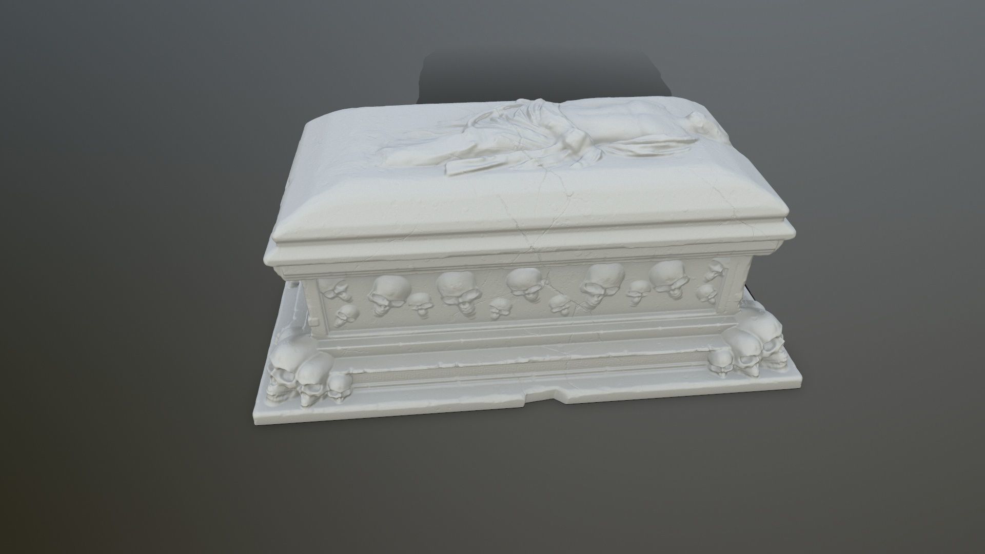 tomb print casket 3D print model_10