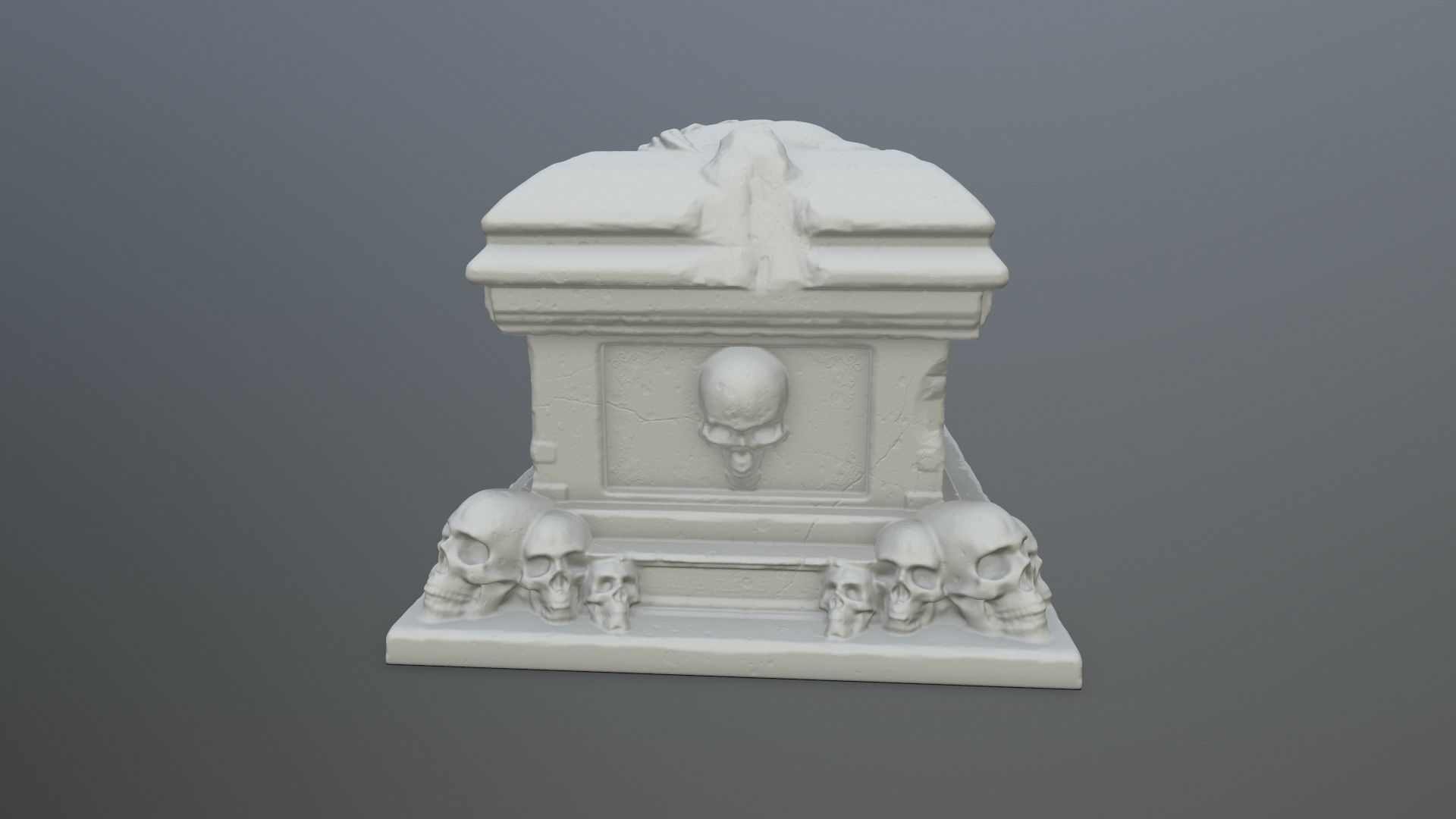 tomb print casket 3D print model_7
