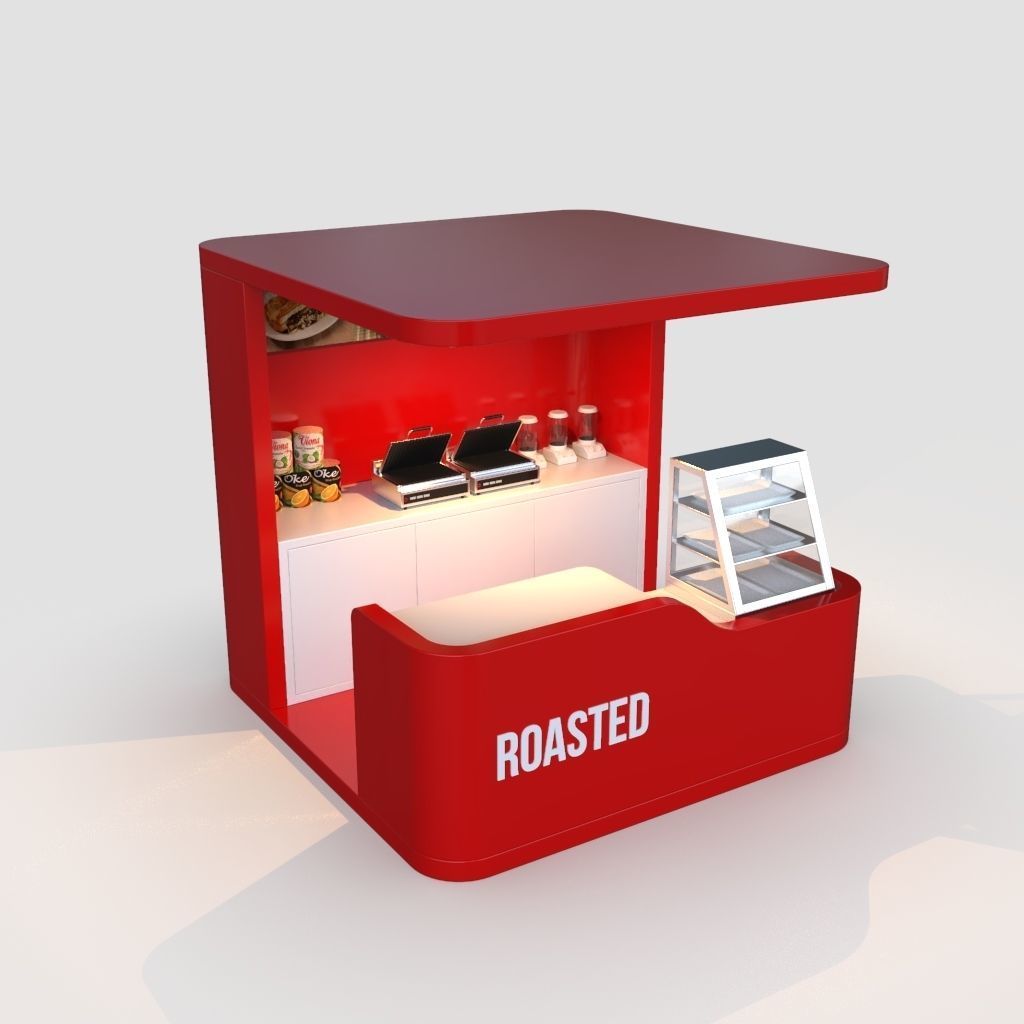 Booth 1 roasted food kiosk 3D model_3