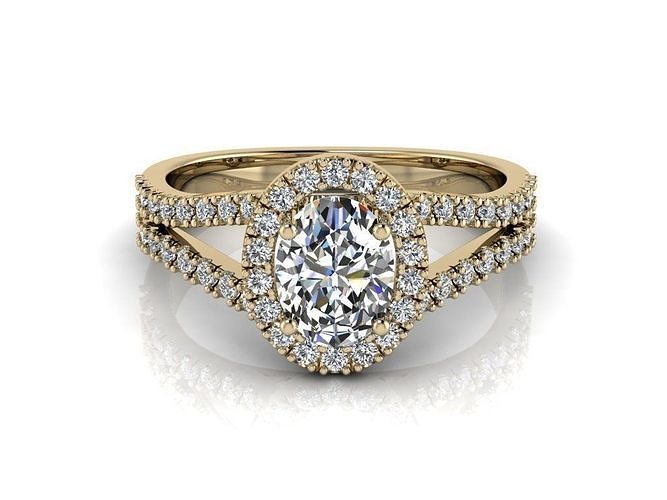 Diamond Jewelry Ring 3D print model