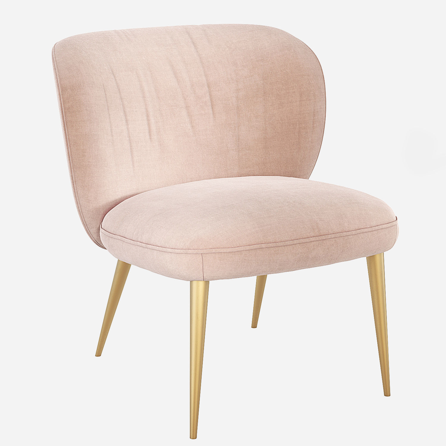 West Elm Ginger Slipper Chair 3D model_4