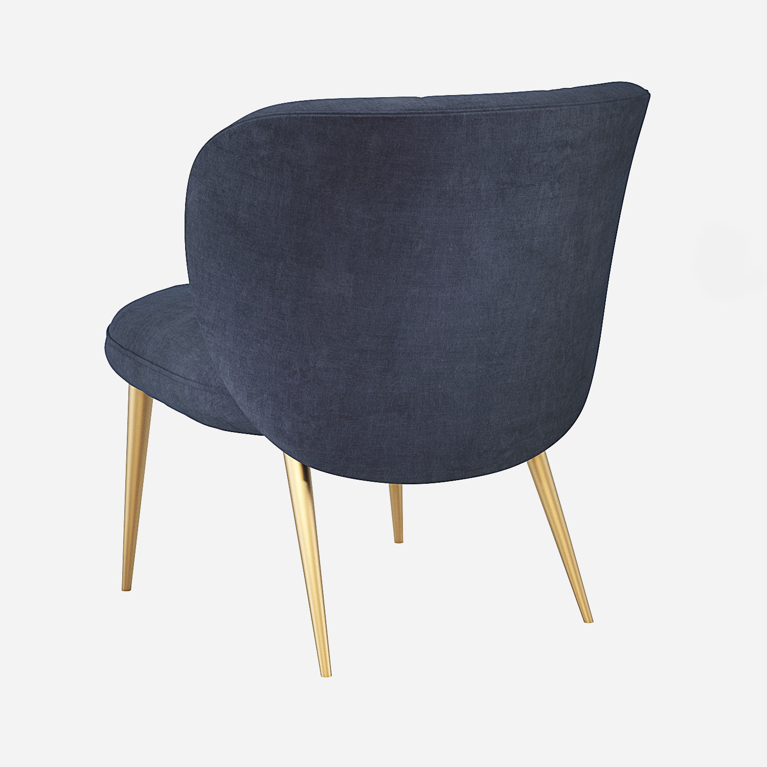 West Elm Ginger Slipper Chair 3D model_5
