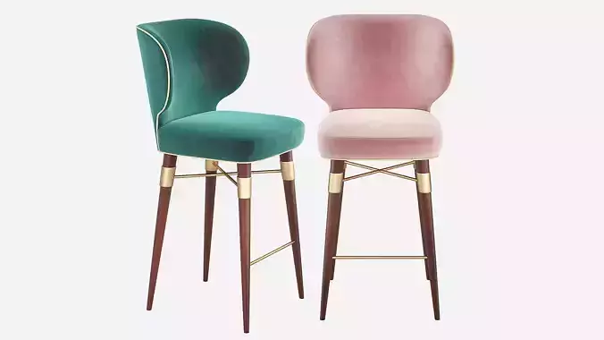 Louis Mid-Century Bar Stool Ottiu