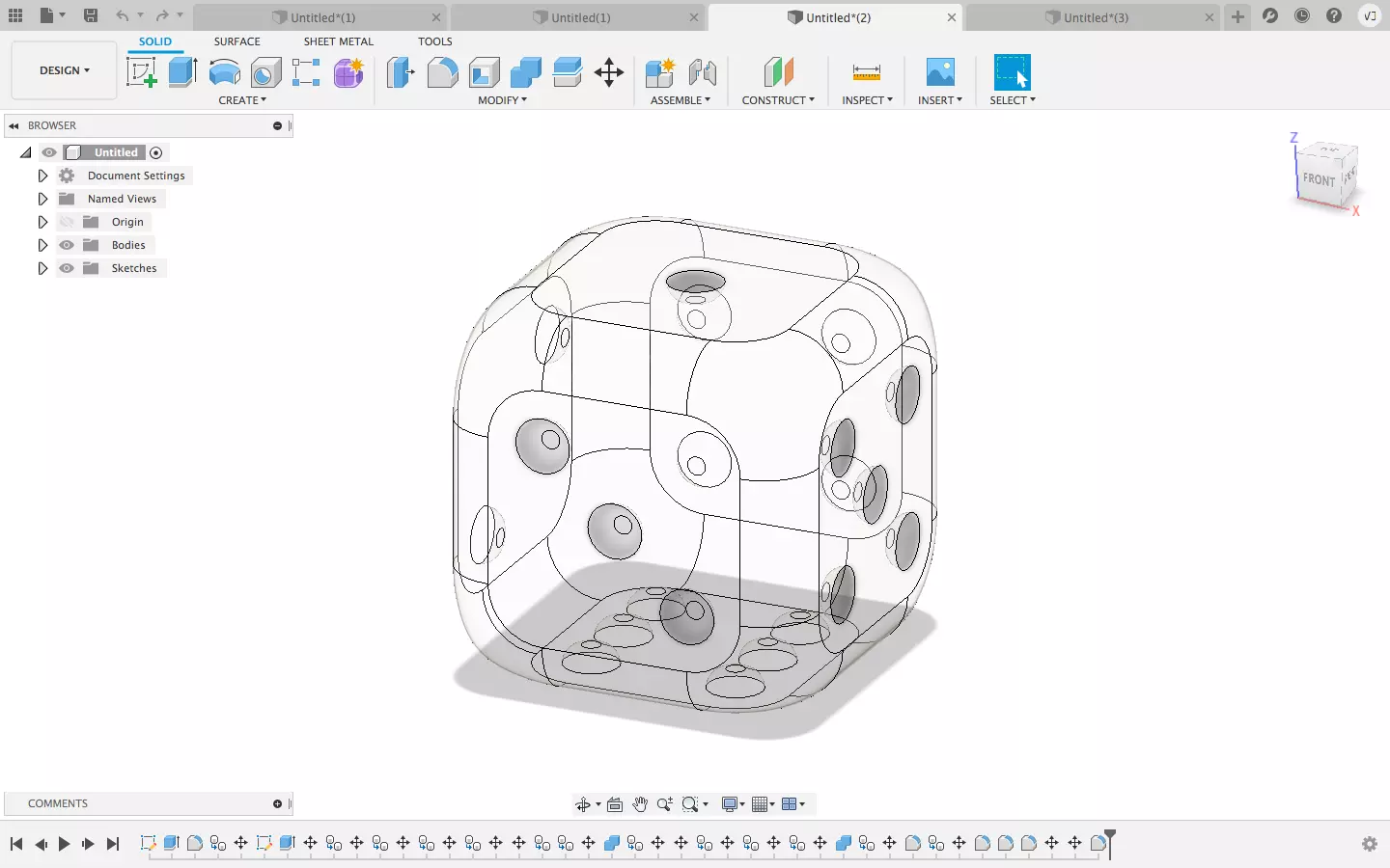 Dice 3D printable non textured Free 3D print model