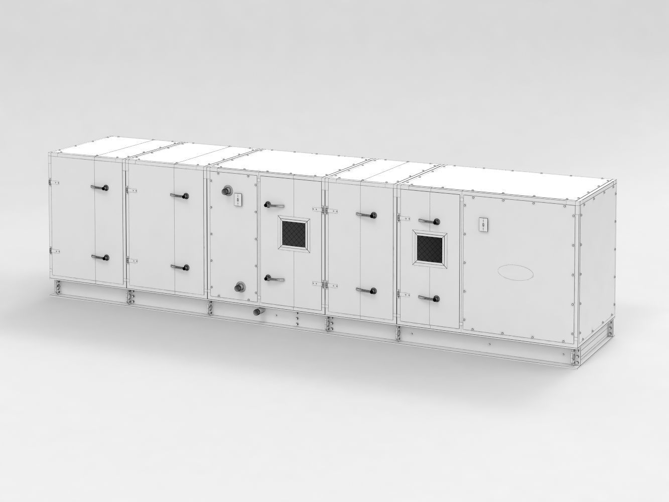 CARRIER AERO 39M AIR HANDLERS Air Conditioner 3D model_11