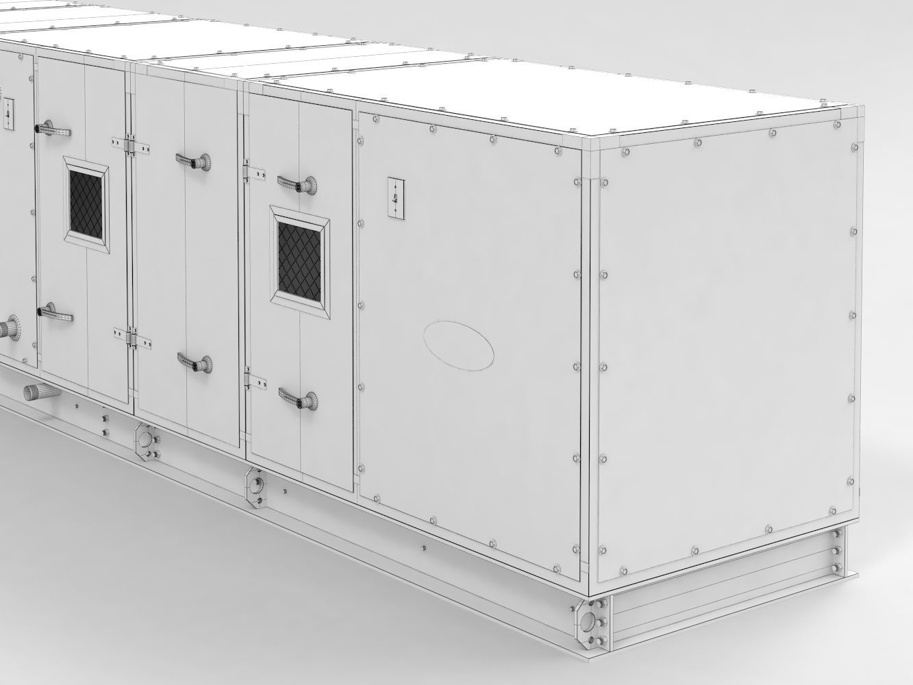 CARRIER AERO 39M AIR HANDLERS Air Conditioner 3D model_9