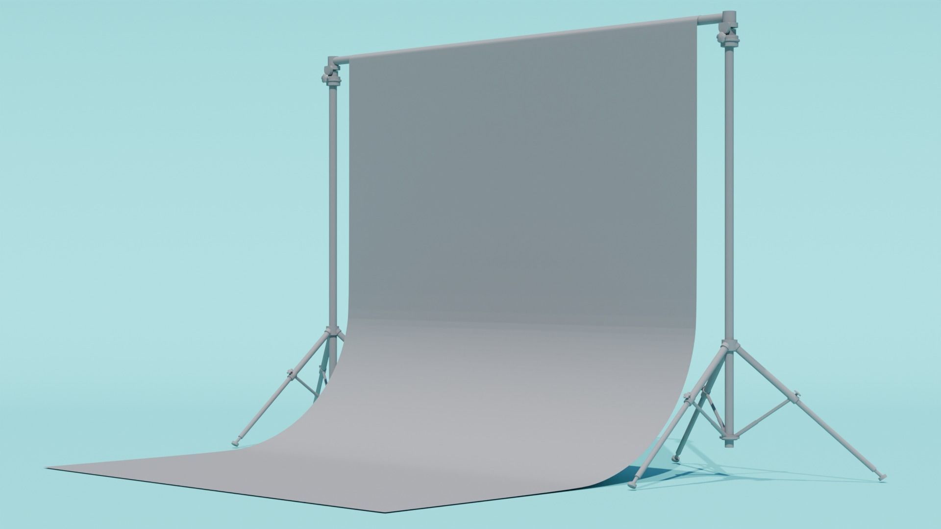 Photography Studio Backdrop with Tripods to showcace a product 3D model_3