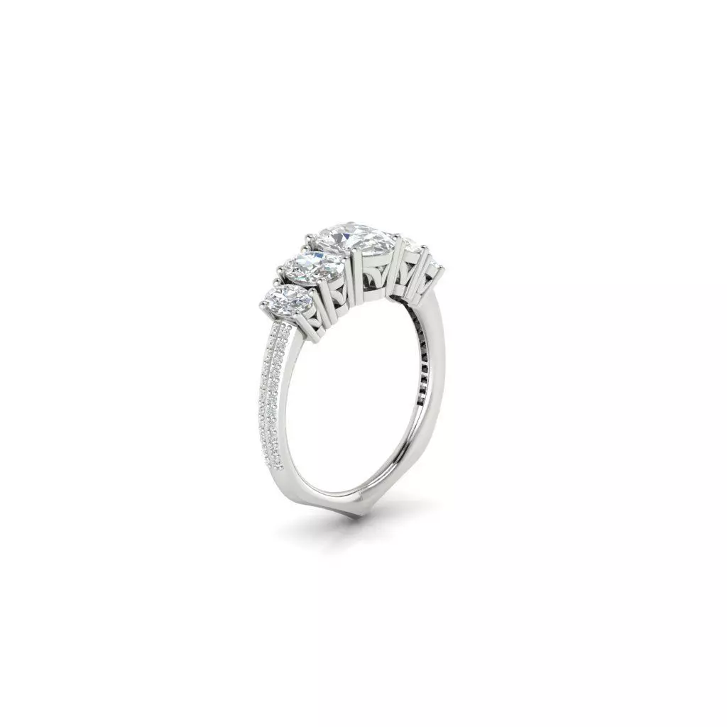 engagement  ring 3D print model_0