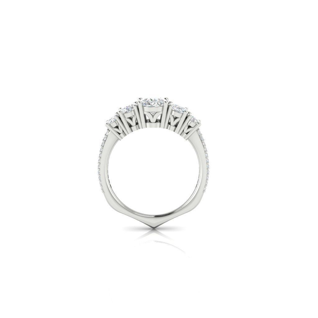 engagement  ring 3D print model_2