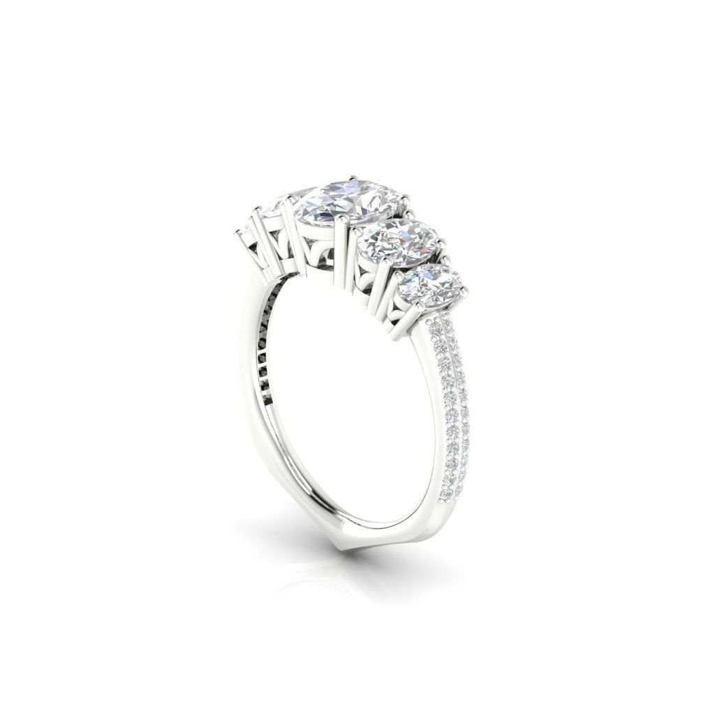 engagement  ring 3D print model_1