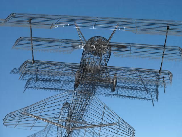 Fokker DR-1 Triplane V13 3D model_11