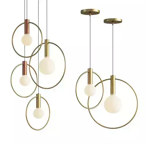Aura Radial Cluster Ladies and gentlemen Studio 3D model