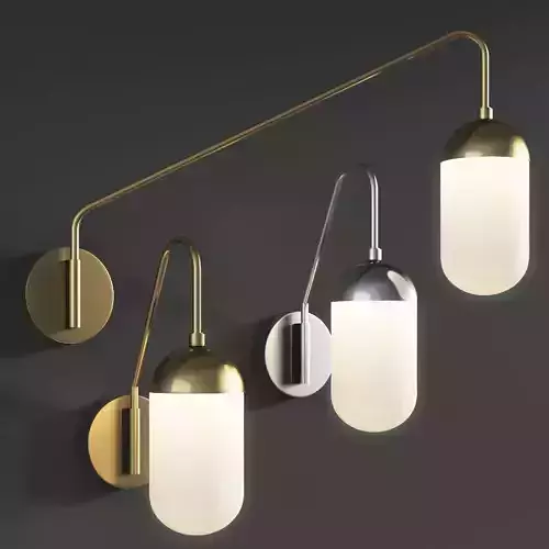 Pelle Sconce Small and Long Gooseneck West Elm