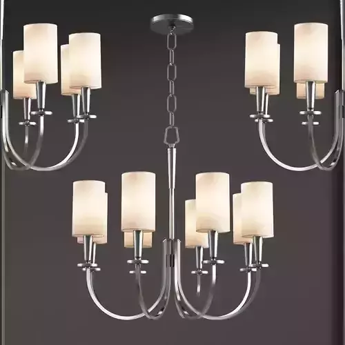 Mason 27 inch Polished Nickle Chandelier by Hudson Valley