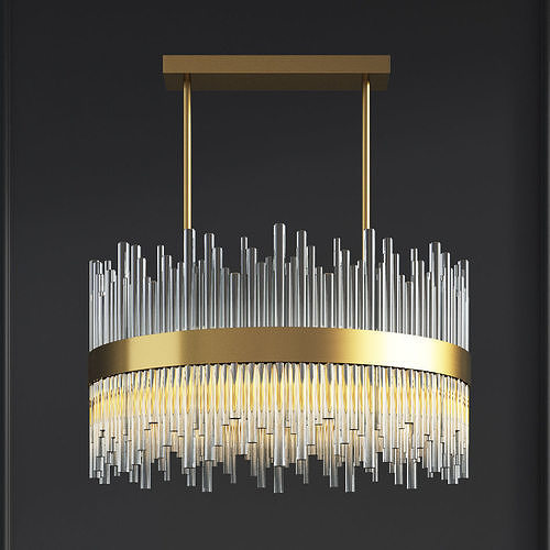 Bond Street Round Chandelier 3D model