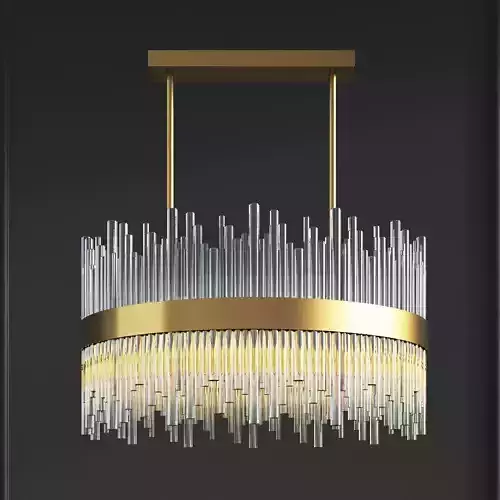 Bond Street Round Chandelier 3D model