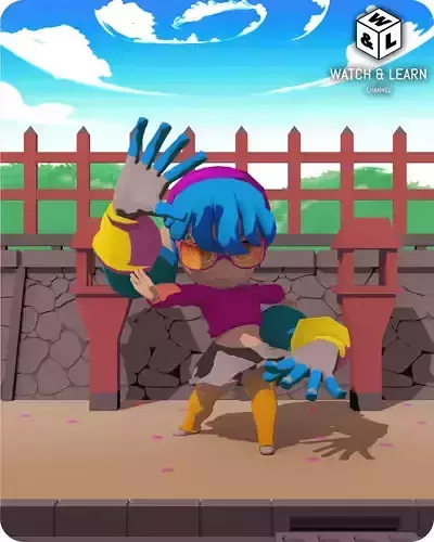 Haruko warrior leon apk Low-poly 3D model