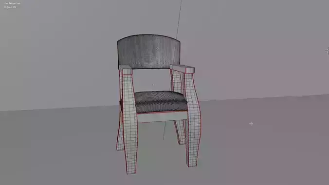 High Poly Wood Chair For Archviz Realisation Free 3D model