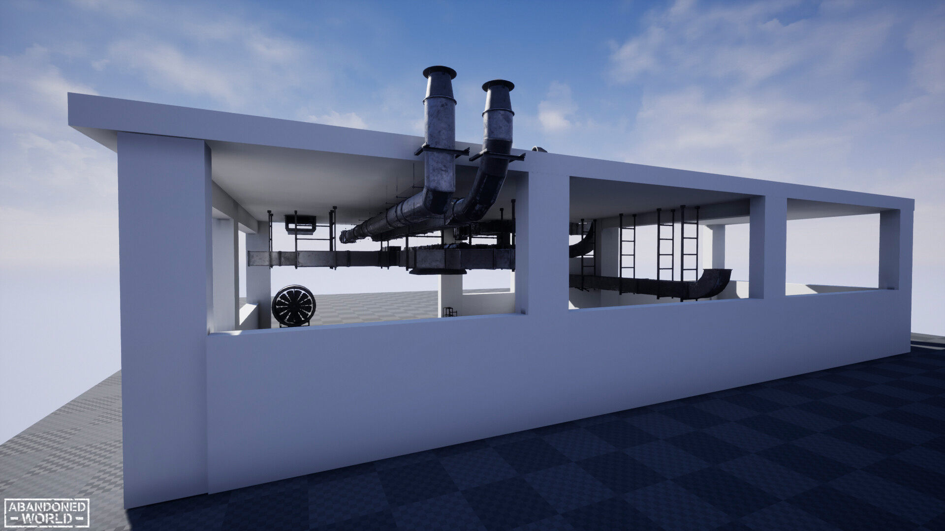 Modular Ventilation Pack Low-poly 3D model_9