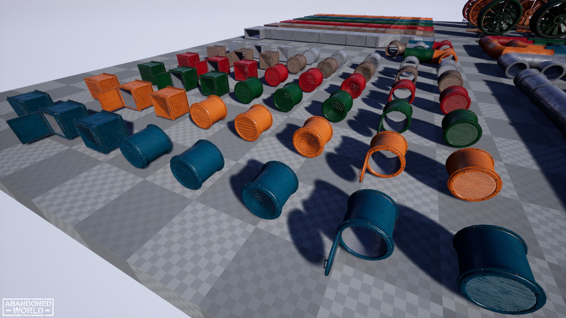 Modular Ventilation Pack Low-poly 3D model_17