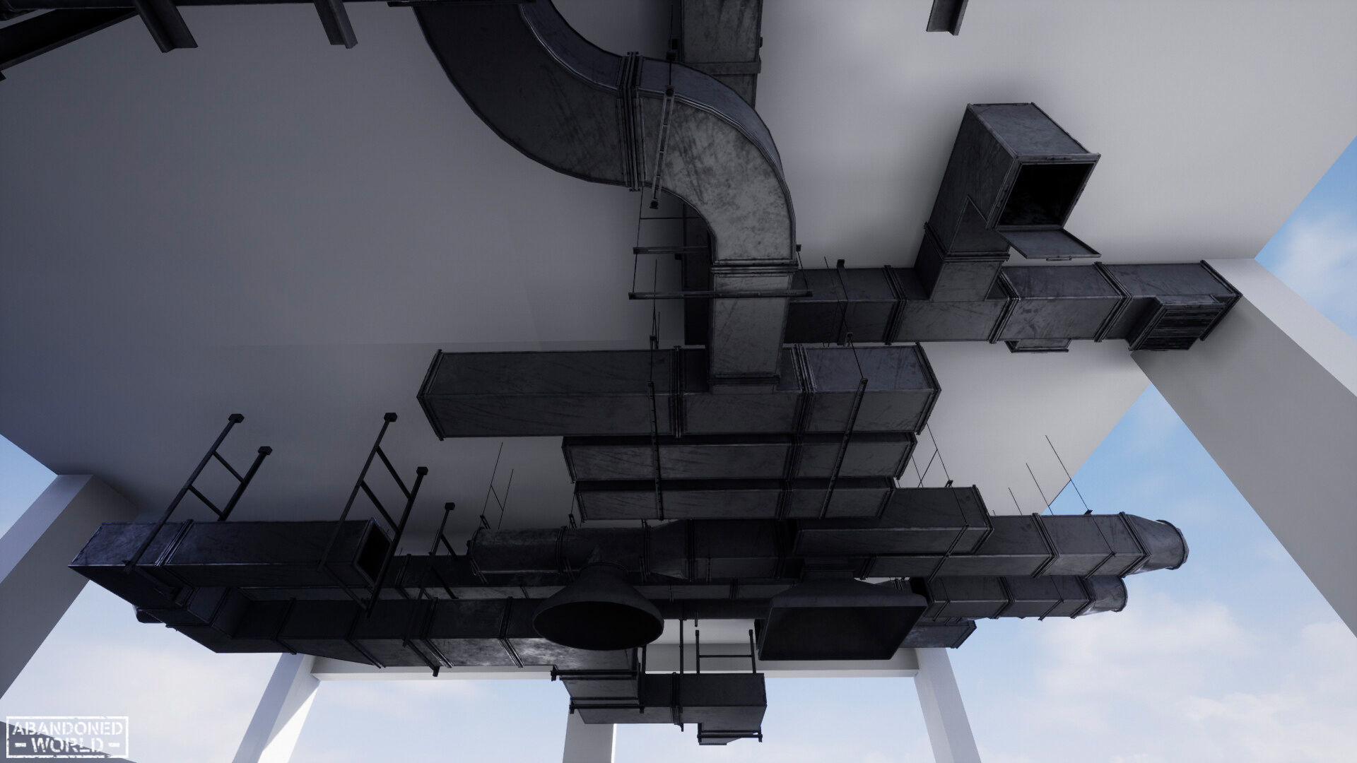 Modular Ventilation Pack Low-poly 3D model_7