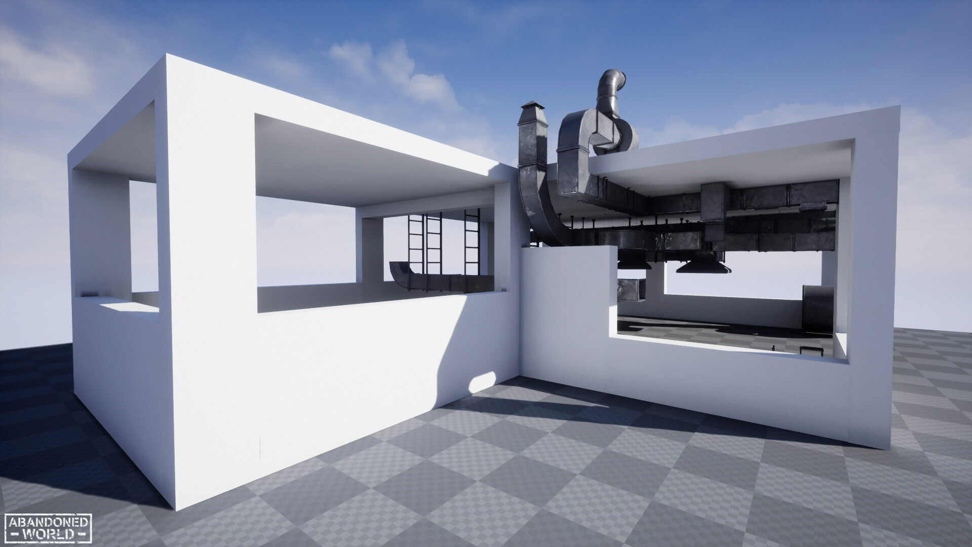 Modular Ventilation Pack Low-poly 3D model_10