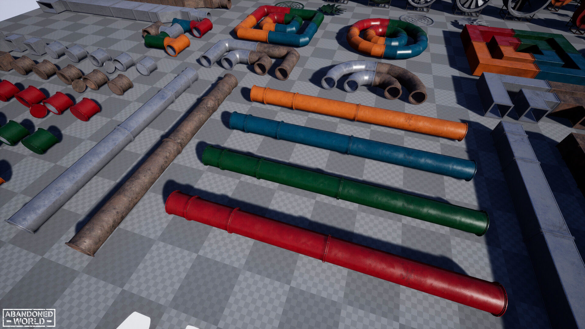 Modular Ventilation Pack Low-poly 3D model_15