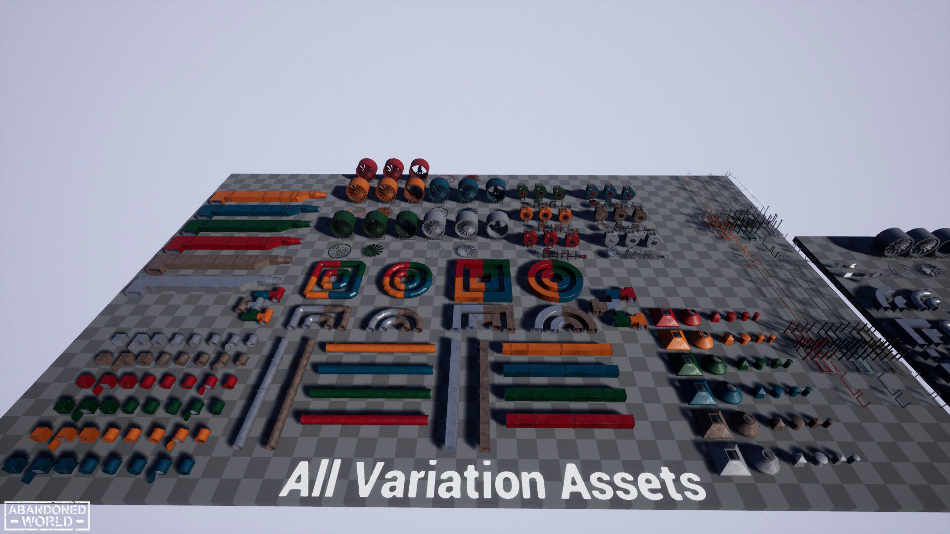 Modular Ventilation Pack Low-poly 3D model_12