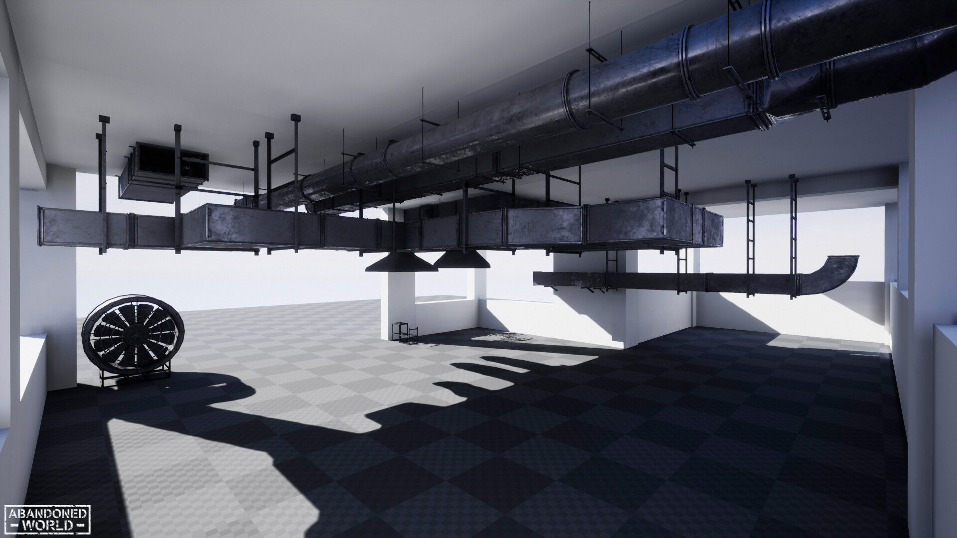 Modular Ventilation Pack Low-poly 3D model_8