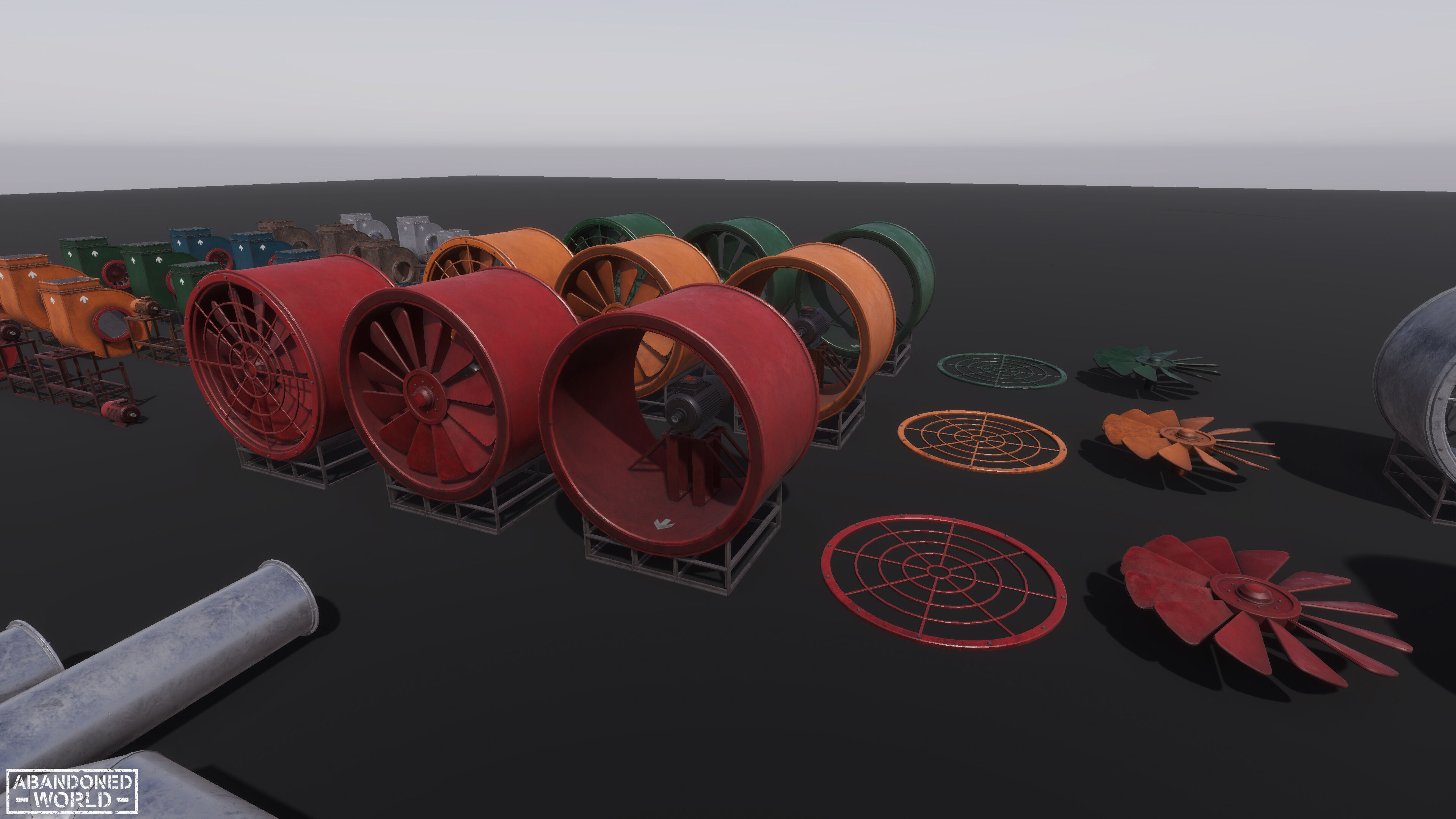 Modular Ventilation Pack Low-poly 3D model_31