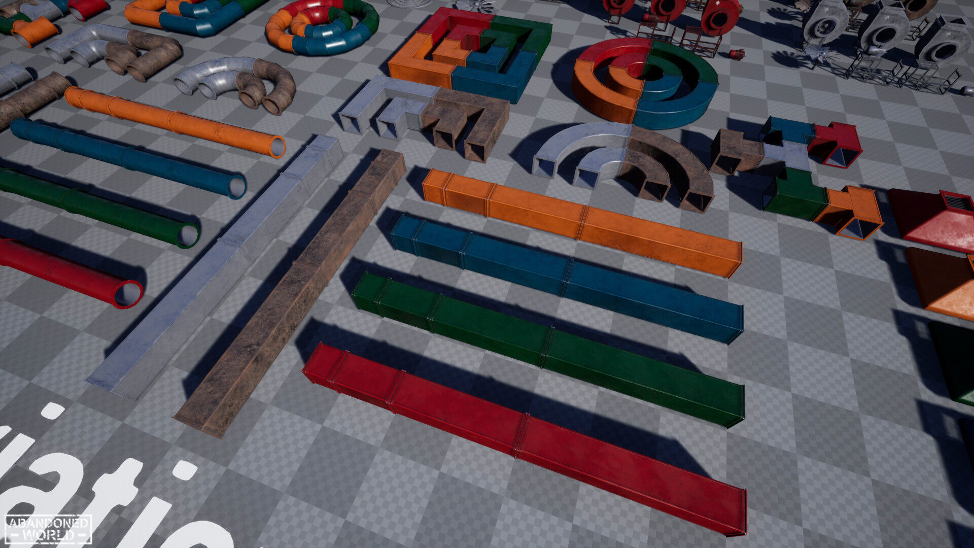 Modular Ventilation Pack Low-poly 3D model_14