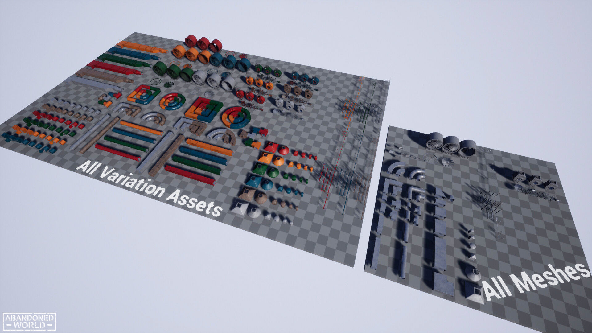 Modular Ventilation Pack Low-poly 3D model_1