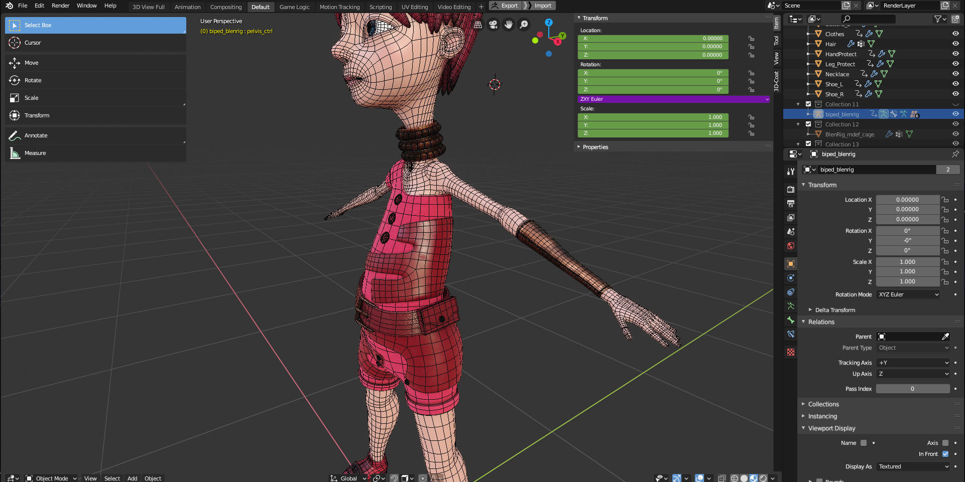Rigged Stylized Character Boy - Jason - Blender Cycles And Eevee 3D model_12