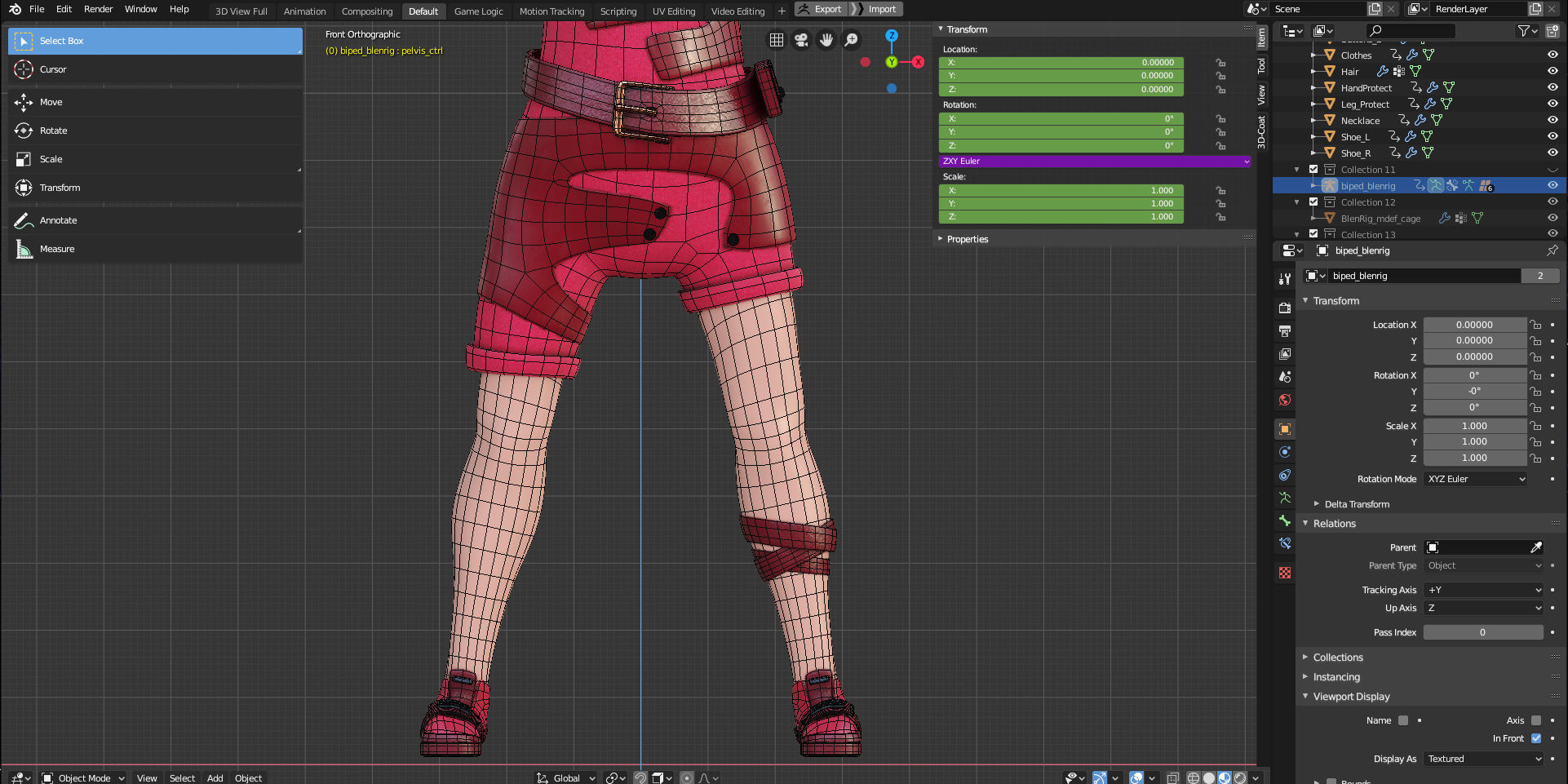 Rigged Stylized Character Boy - Jason - Blender Cycles And Eevee 3D model_11