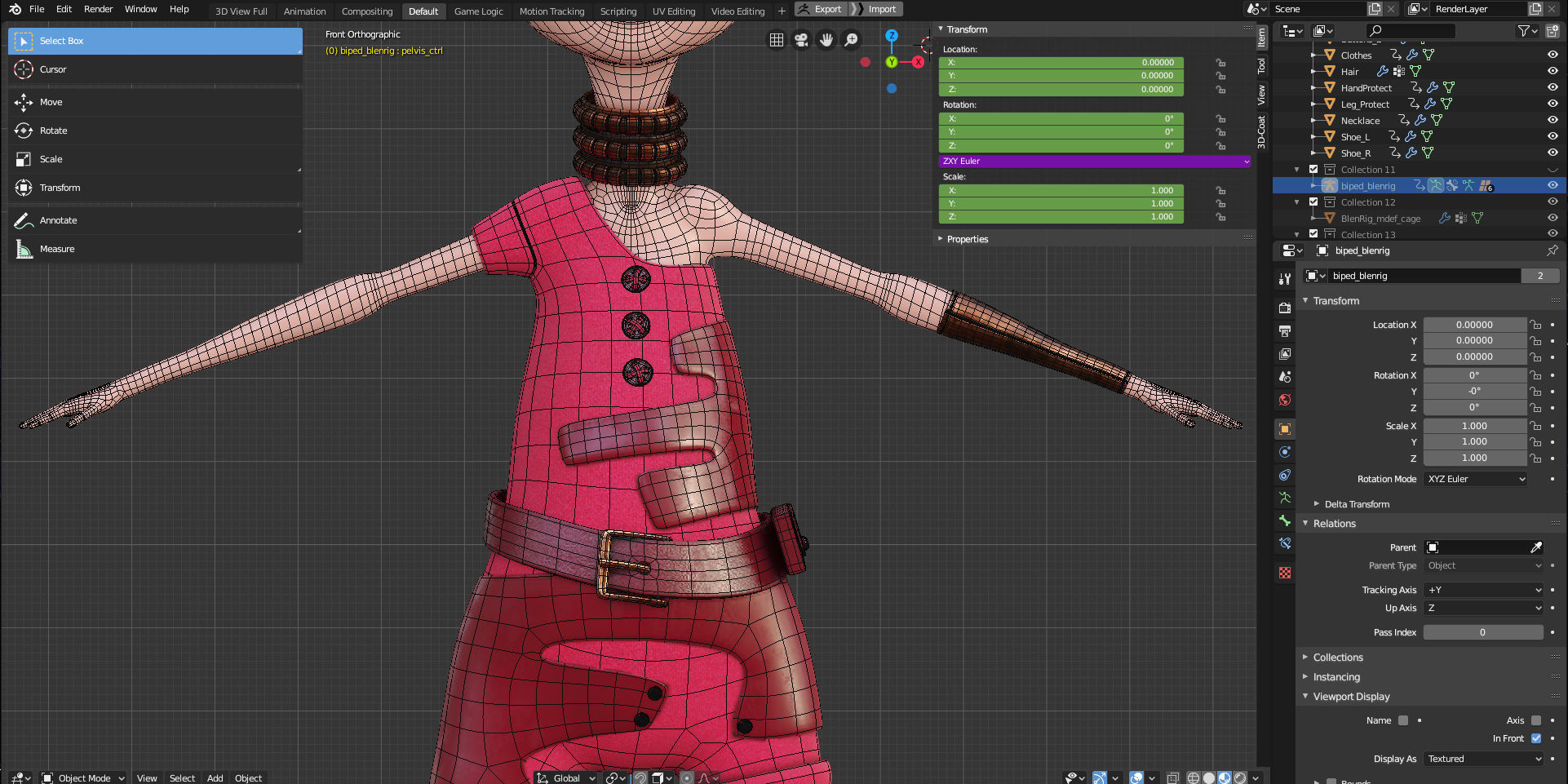 Rigged Stylized Character Boy - Jason - Blender Cycles And Eevee 3D model_10