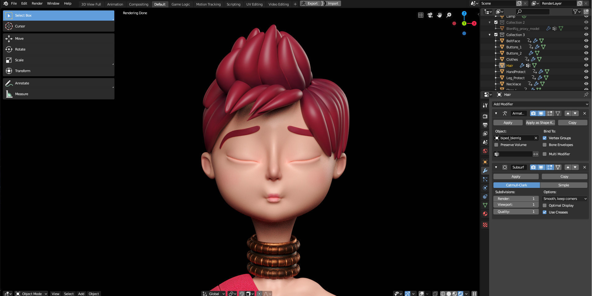 Rigged Stylized Character Boy - Jason - Blender Cycles And Eevee 3D model_2
