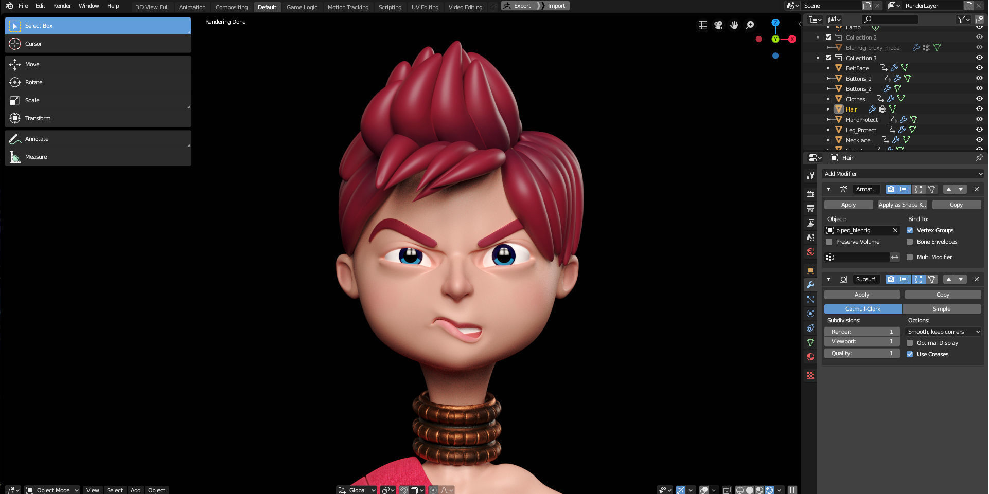 Rigged Stylized Character Boy - Jason - Blender Cycles And Eevee 3D model_3