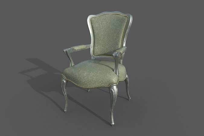 Chair-43-Classic chair Low-poly 3D model