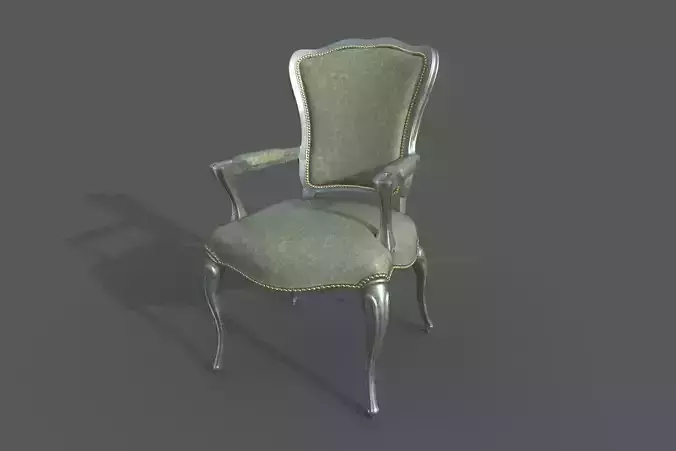Chair-43-Classic chair Low-poly 3D model
