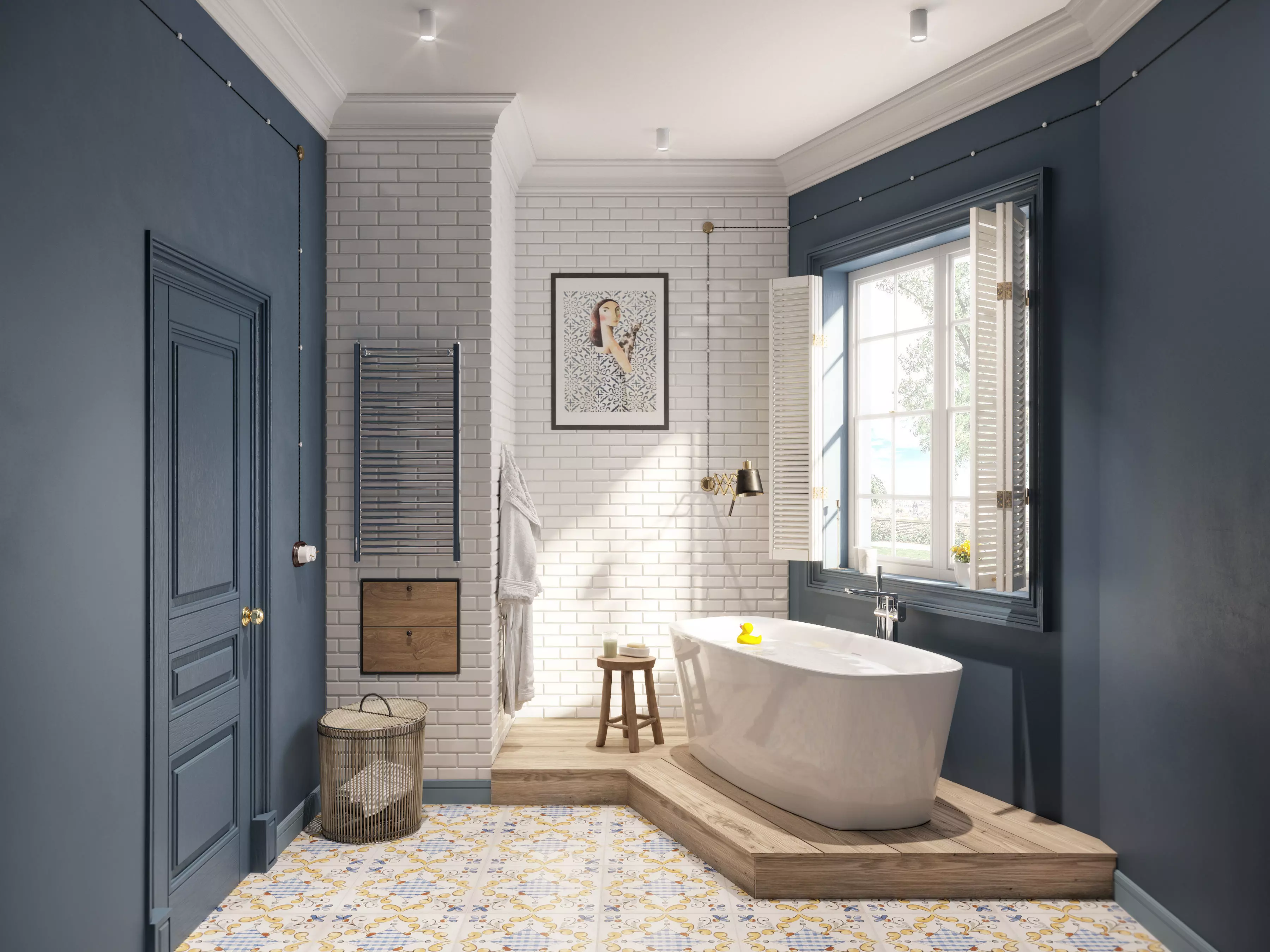 Bathroom Vintage 3D model