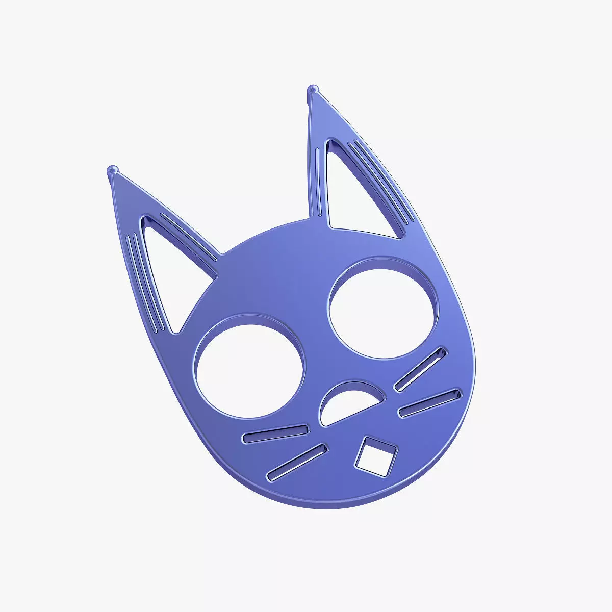 Brass knuckles pussycat 3D print model_0