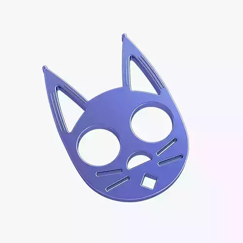Brass knuckles pussycat 3D print model