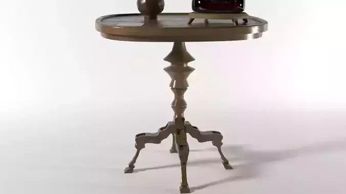 Wooden table with jug and red vine