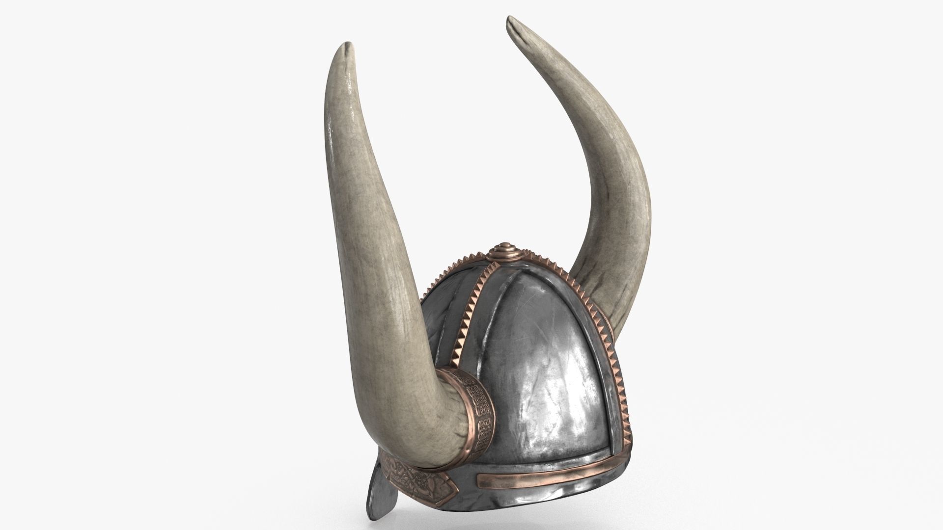 Viking Helmet Low-poly 3D model_5