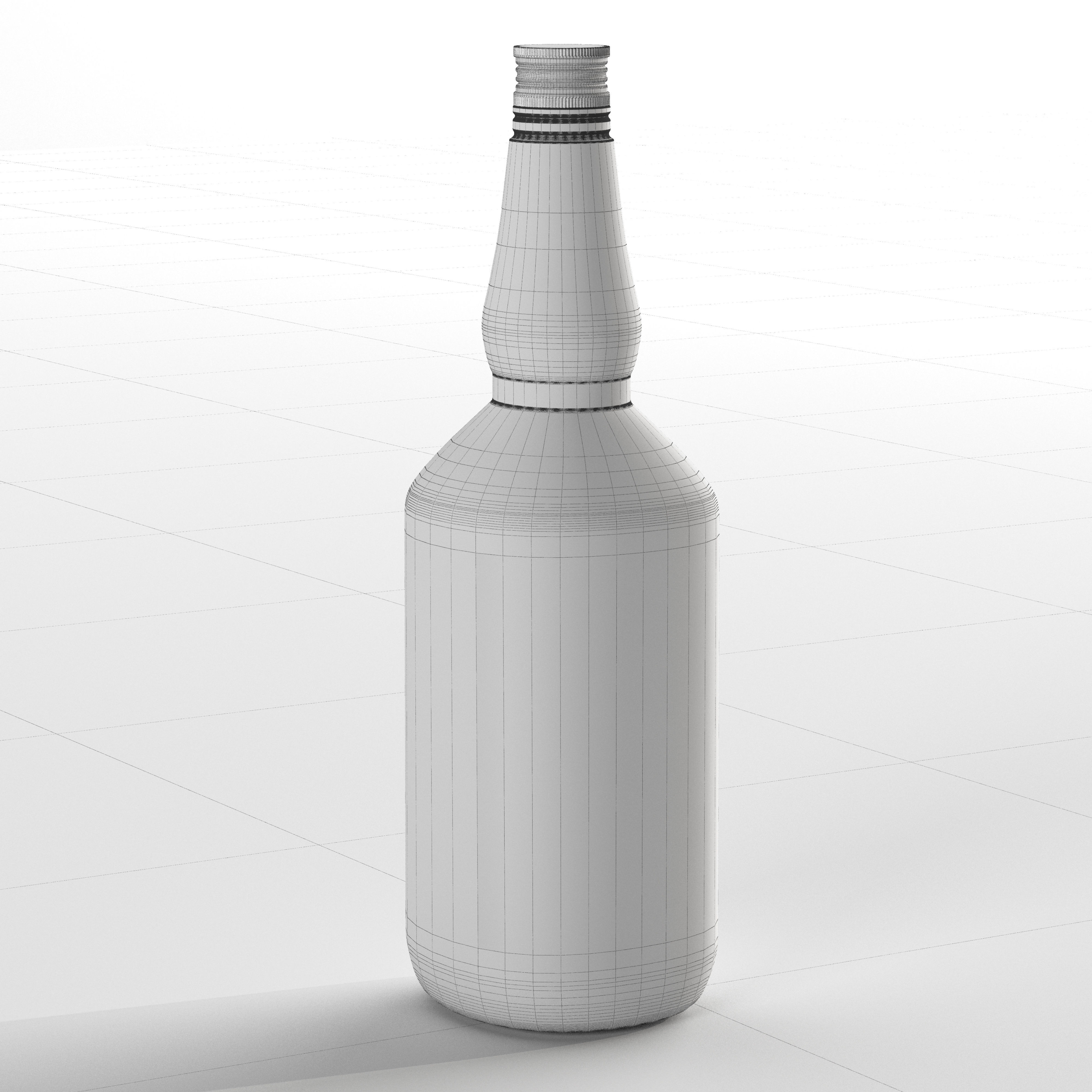 Set of 5 kinds of whiskey bottles 3D model_14