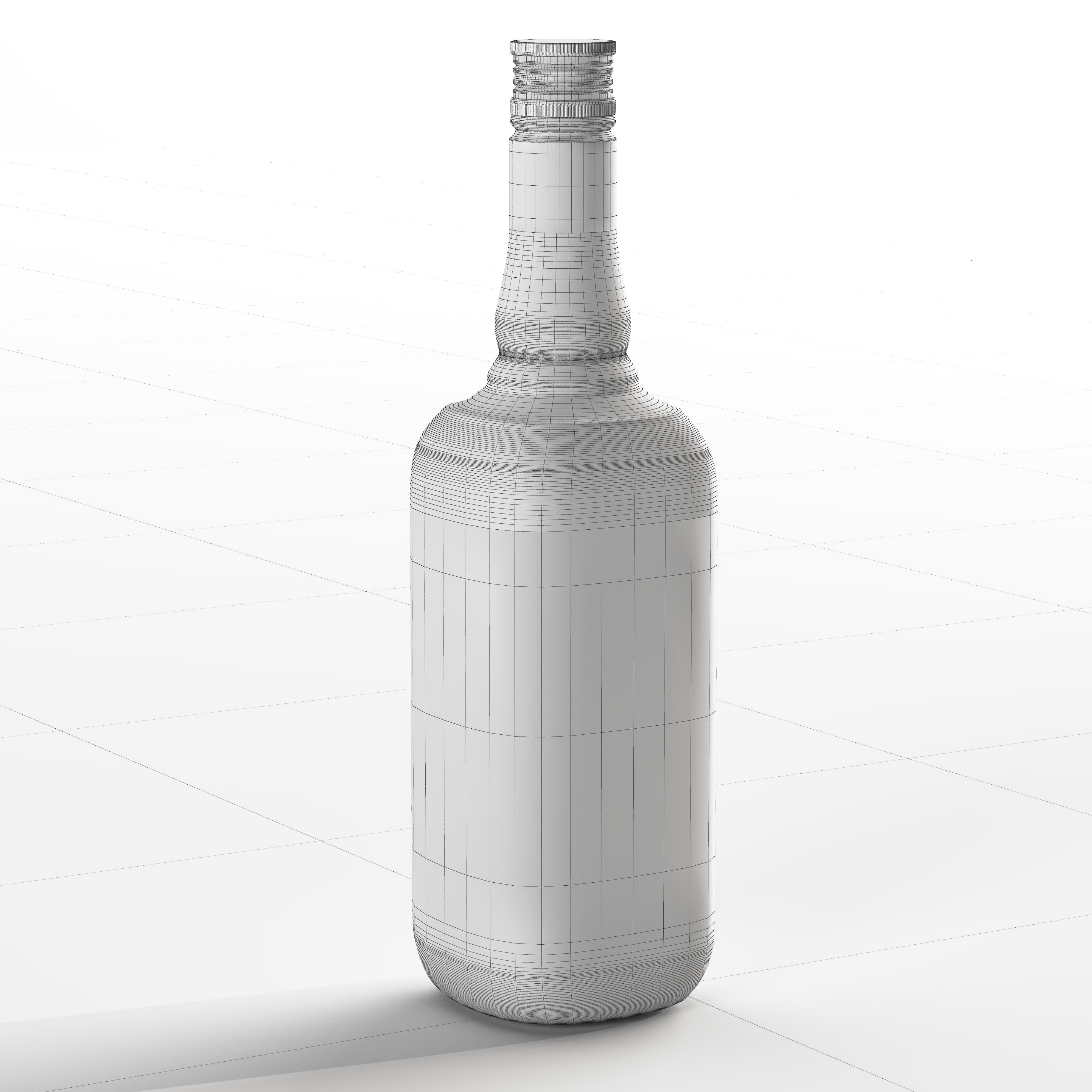 Set of 5 kinds of whiskey bottles 3D model_13