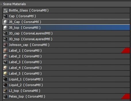 Set of 5 kinds of whiskey bottles 3D model_16