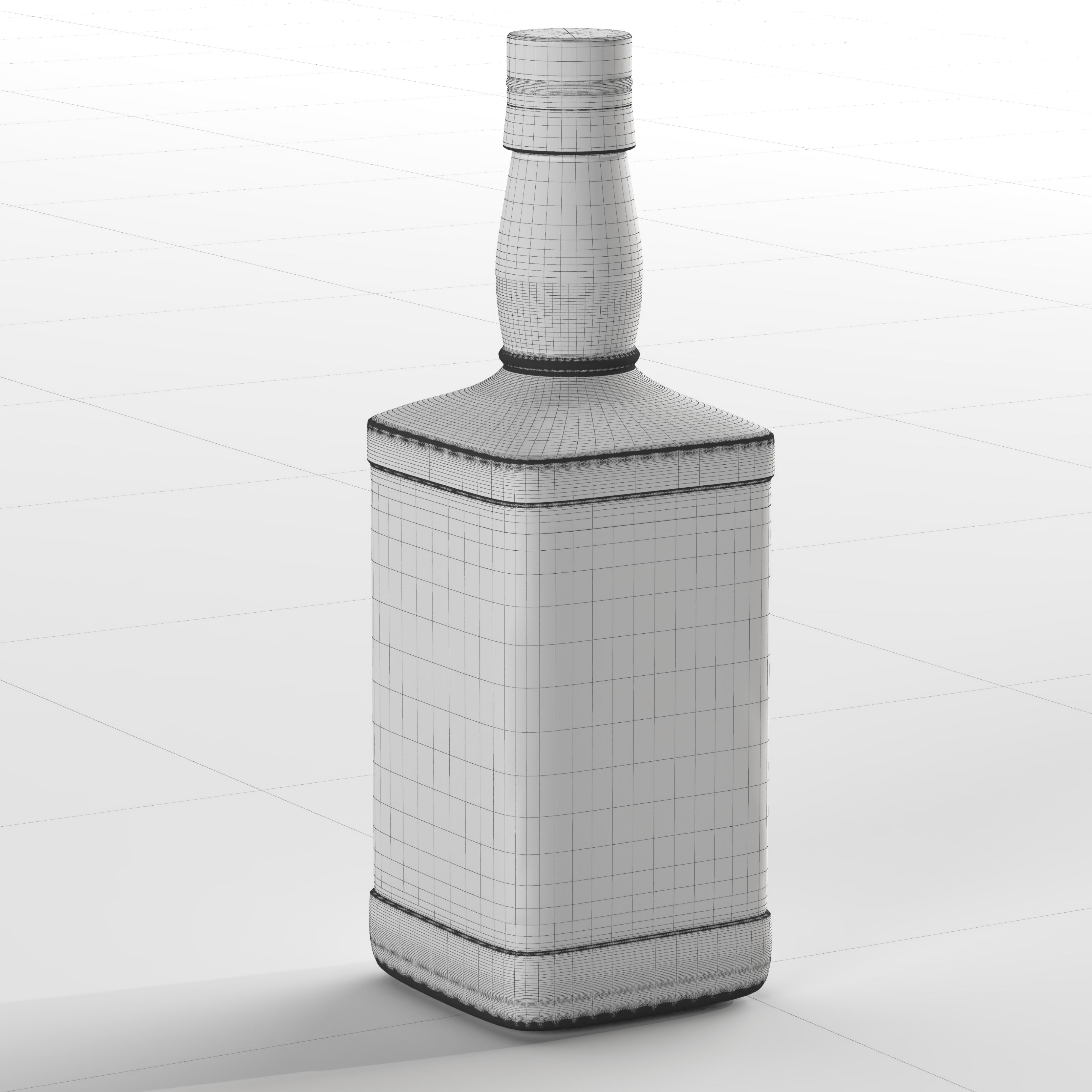 Set of 5 kinds of whiskey bottles 3D model_12