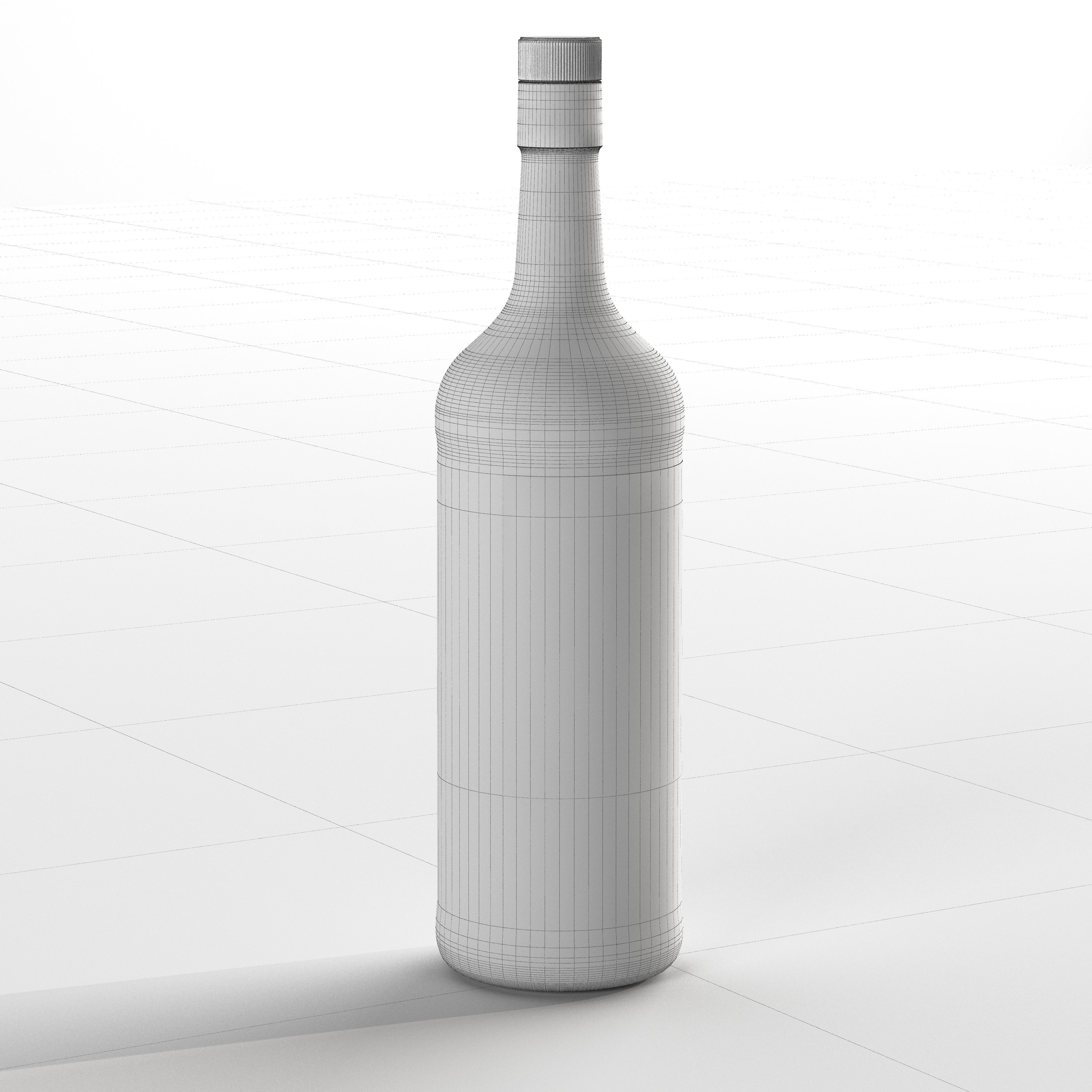 Set of 5 kinds of whiskey bottles 3D model_15
